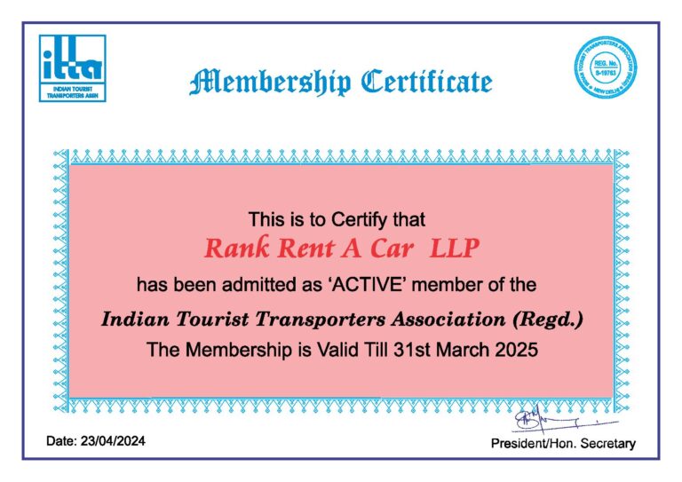 ITTA Certificate